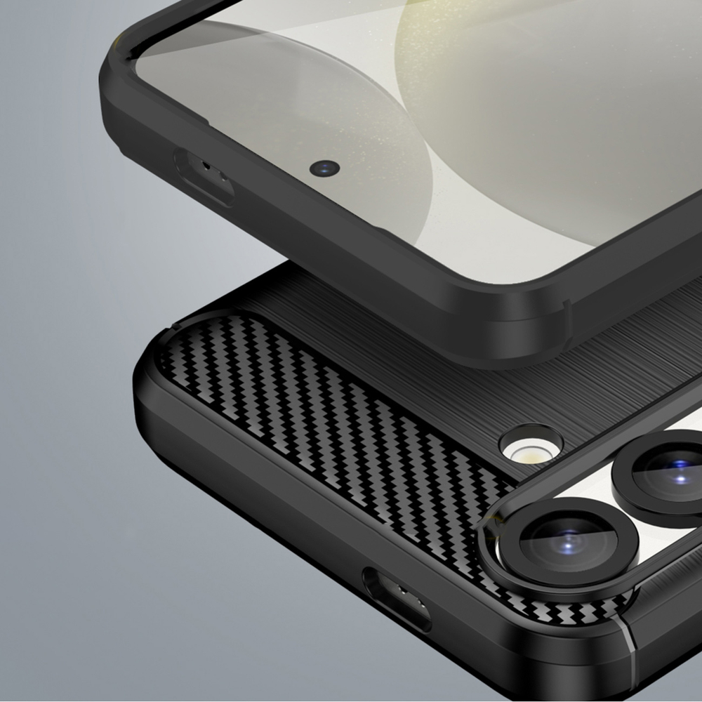 iTok webáruház - Hurtel Carbon Case szilikon tok Xiaomi Poco X7 készülékhez (fekete) 7 Carbon Case Flexible Silicone for Xiaomi Poco X7 (fekete)