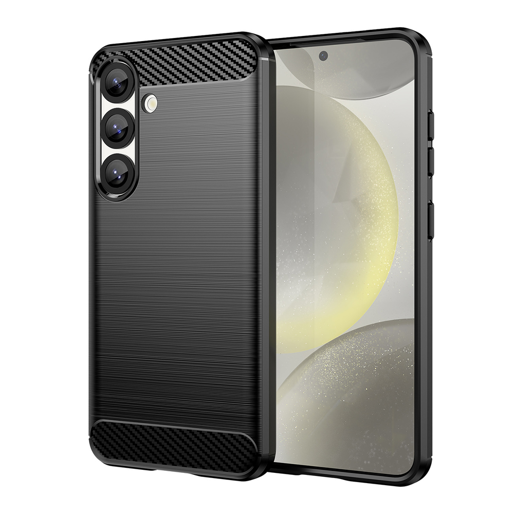 iTok webáruház - Hurtel Carbon Case TPU szilikon tok Xiaomi Redmi Turbo 4 / Xiaomi Poco X7 Pro (fekete) 1 Carbon Case Flexible Silicone for Xiaomi Redmi Turbo 4 / Xiaomi Poco X7 Pro (fekete)