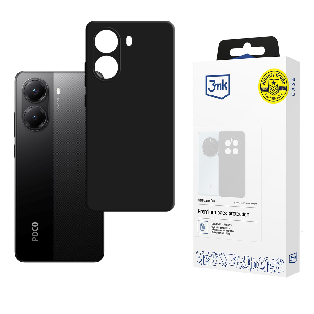 iTok webáruház - 3MK 3mk Matt Case Pro tok Xiaomi Poco X7 Pro 5G készülékhez (matt fekete) 1 3mk Matt Case Pro for Xiaomi Poco X7 Pro 5G (matt fekete)