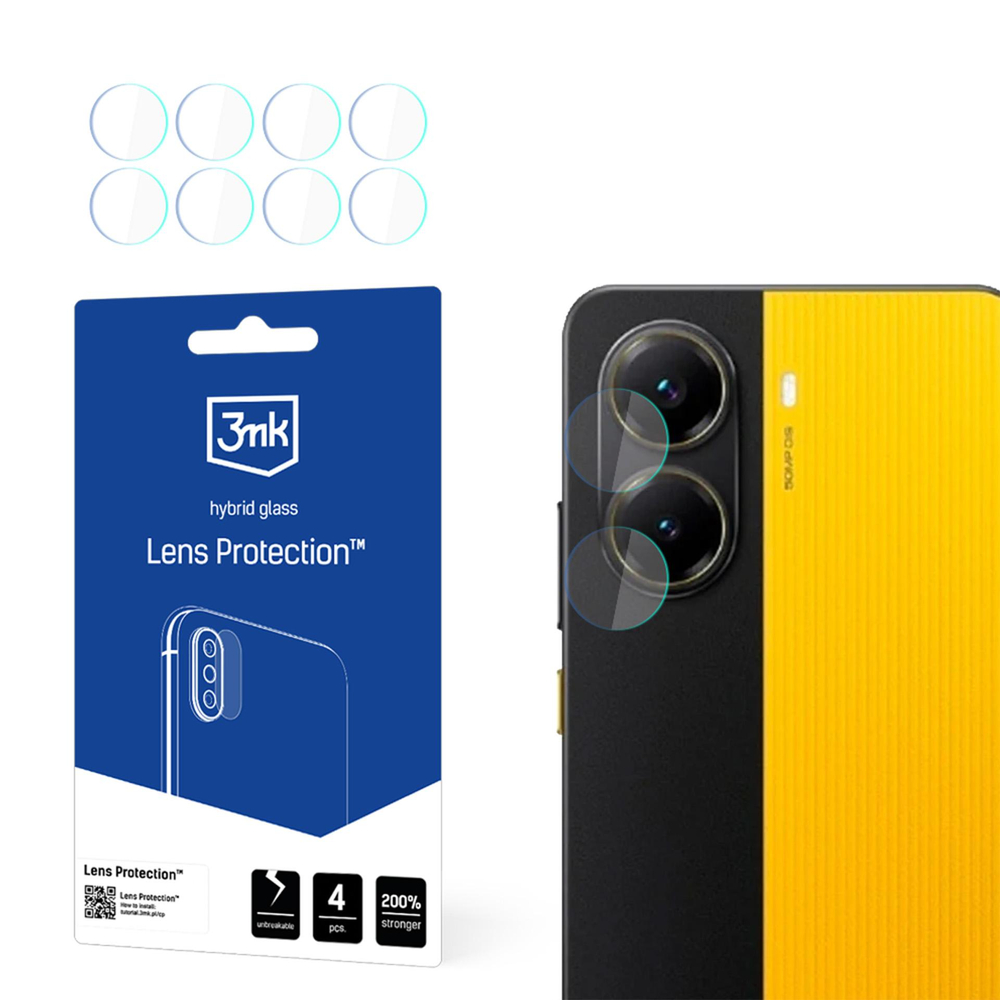 iTok webáruház - 3MK 3mk Hybrid Glass kameravédő üveg Xiaomi Poco X7 Pro készülékhez 1 Hybrid Glass for Camera Lens 3mk Lens Protection for Xiaomi Poco X7 Pro