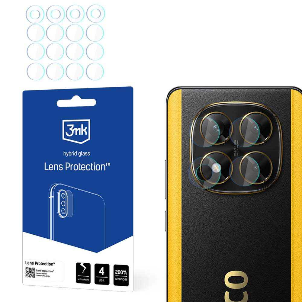 iTok webáruház - 3MK 3mk Lens Protection kameravédő üveg Xiaomi Poco X7 készülékhez 1 Hybrid Glass for Camera Lens 3mk Lens Protection for Xiaomi Poco X7