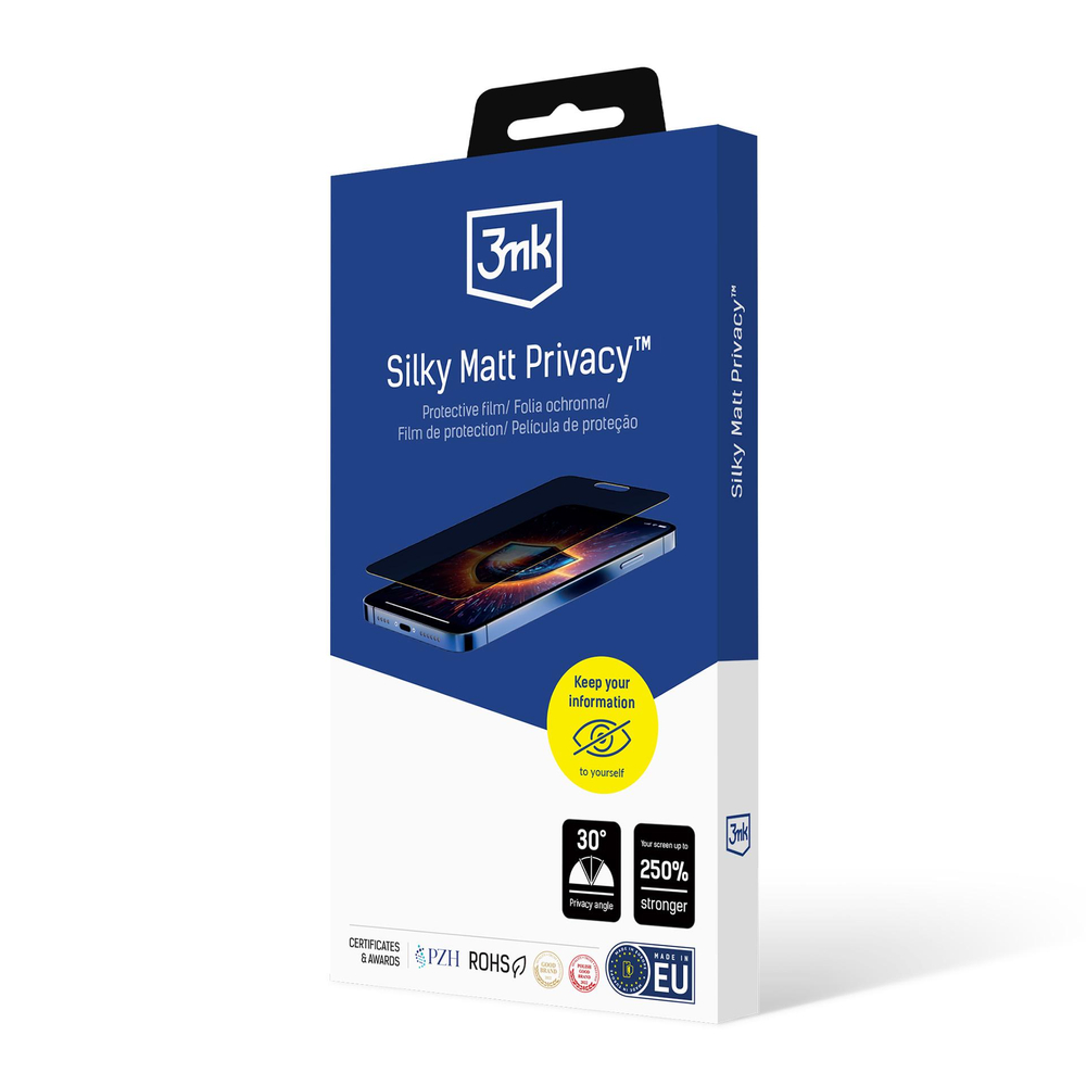 iTok webáruház - 3MK 3mk Silky Matt Privacy kijelzővédő fólia Xiaomi Poco X7 készülékhez 4 Privacy Film 3mk Silky Matt Privacy for Xiaomi Poco X7