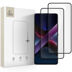 Tech-Protect Glass Fit+ edzett üveg 2 db Xiaomi Poco X7 5G készülékhez (fekete)